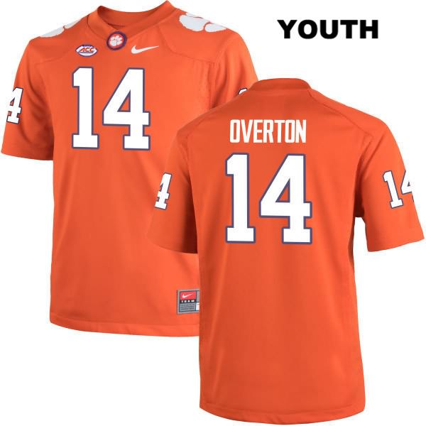 Youth Clemson Tigers #14 Diondre Overton Stitched Orange Authentic Nike NCAA College Football Jersey IKO5146XG